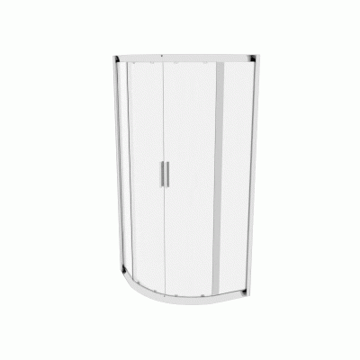 Душевая кабина 90*90 поддон в компл, проф. хром, стекло прозр.(6 мм), раздв.79025800 ASIGNATURA Esla 79025800