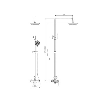 Душевая система ASIGNATURA 45547800