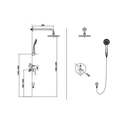 Душевая система ASIGNATURA 45547900