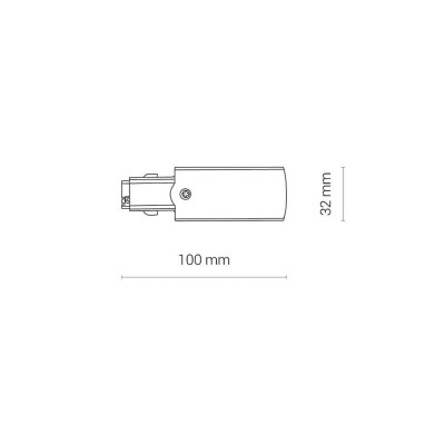 Ввод питания Nowodvorski 8713 Ctls Power End Cap, Right Bl