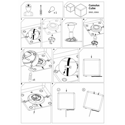 Светильник уличный Nowodvorski 8965 Cumulus E27 1x60W IP44 Wh Светильник уличный Nowodvorski 8965 Cumulus E27 1x60W IP44 Wh