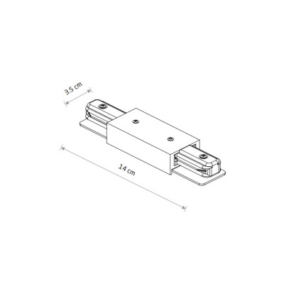 Ввод питания Nowodvorski 10226 Profile Power Straight Connector IP20 Bl