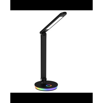 Настольная лампа Goldlux 325044 Neptun Led 1x7W 4000K+RGB 450Lm IP20 BK Настольная лампа Goldlux 325044 Neptun Led 1x7W 4000K+RGB 450Lm IP20 BK