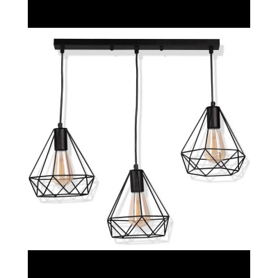 Подвесной светильник Goldlux 314628 Vigo E27 3x20W IP20 BK