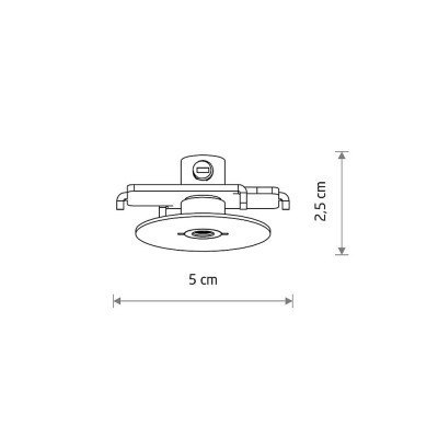 Основание для светильника Nowodvorski 11248 Cameleon Canopy F Mini 40W IP20 Gray
