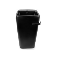 Умывальник напольный с полотенцедержателем NEWARC черный матовый Aqua 9412B-M Умывальник напольный с полотенцедержателем NEWARC черный матовый Aqua 9412B-M