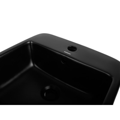 Умывальник напольный с полотенцедержателем NEWARC черный матовый Aqua 9412B-M Умывальник напольный с полотенцедержателем NEWARC черный матовый Aqua 9412B-M