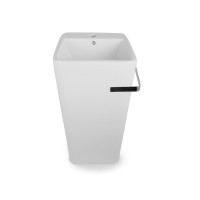 Умывальник напольный с полотенцедержателем NEWARC белый Aqua 9412W