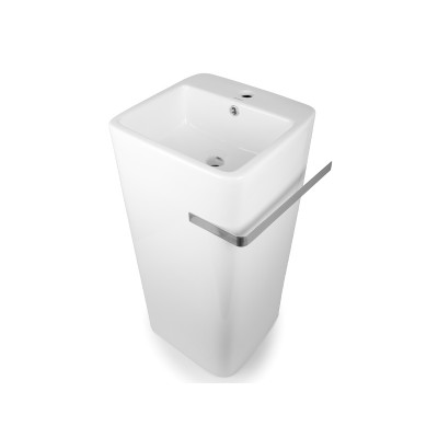 Умывальник напольный с полотенцедержателем NEWARC белый Aqua 9412W