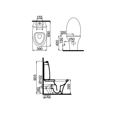 Чаша унитаза IDEVIT красный Rena 2904-0206-08