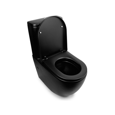 Унитаз-компакт Rimless NEWARC черный матовый Modern 3822B-M