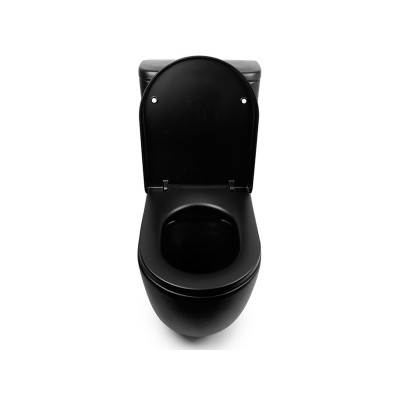 Унитаз-компакт Rimless NEWARC черный матовый Modern 3822B-M
