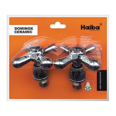 Ручки HAIBA DOMINOX (с кранбуксами, пара) резина Ручки HAIBA DOMINOX (с кранбуксами, пара) резина