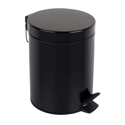 Ведро для мусора ZERIX STRONG MB0103 Black 3 литра, черное