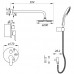 Встраиваемая душевая система со смесителем и тропич. душем ZERIX LR2403-2 (LL1210)