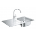 Комплект кухонной мойки и смесителя Grohe K200 (31562SD1)