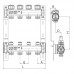 Коллектор с термостатическими и запорными клапанами Roho R805-05 - 1"х 5 вых. (RO0059) Коллектор с термостатическими и запорными клапанами Roho R805-05 - 1"х 5 вых. (RO0059)