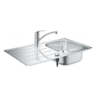 Комплект кухонной мойки и смесителя Grohe K200 (31565SD1)