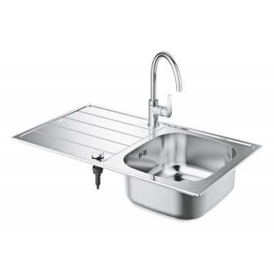 Комплект кухонной мойки и смесителя Grohe K200 (31562SD1)