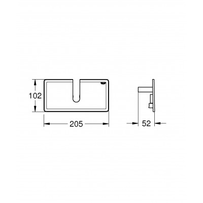 Полочка на термостат Grohe Euphoria System (26362LN1) Полочка на термостат Grohe Euphoria System (26362LN1)