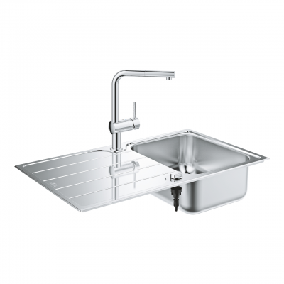 Комплект кухонной мойки и смесителя Grohe K500 (31573SD1)