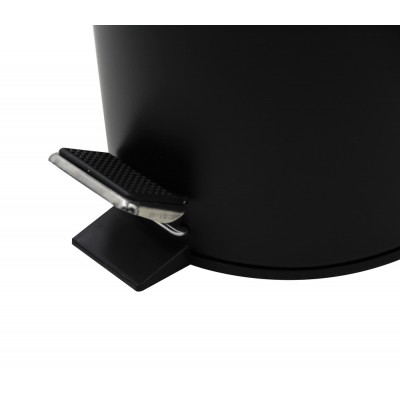 Мусорное ведро круглое Zerix Solo-TC0107 Black 7 л цвет черный (ZX5900)