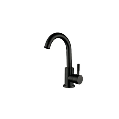 Смеситель для умывальника Mixxus SUS-011-B Black из нержавеющей стали SUS304 (черный) (MI6045)