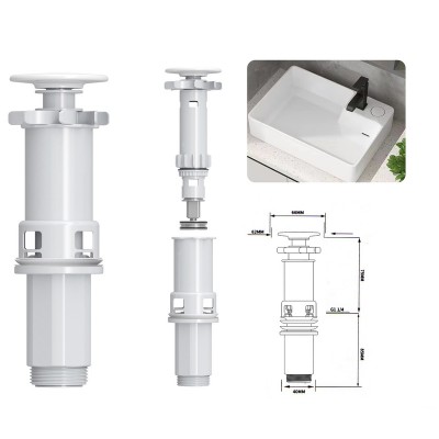 Раковина накладная Mixxus Premium STYLE-0201 520х375х140mm с донным клапаном (MP6511)