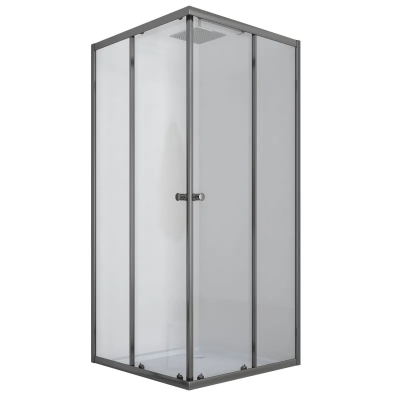 Душевая кабина без поддона Mixxus CUBIC SC01-90x90x185-TR GRAPHITE прозрачное стекло 4мм (MI6907)