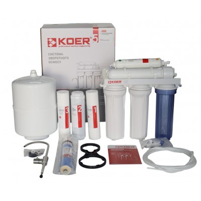 Система обратного осмоса KOER KV-90 5 ступеней, мембрана 75 галлон (KR5326)
