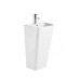 Раковина моноблок Mixxus STYLE-1101 с отверстием под смеситель и переливом 440х380х830mm (MI6696)