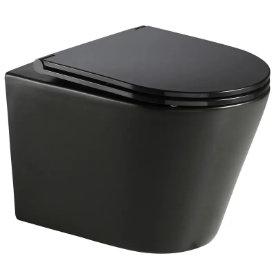 Подвесной унитаз Mixxus Premium BEVEL-0301-T3 BLACK 515х355х365mm, система смыва TORNADO (MP6595)
