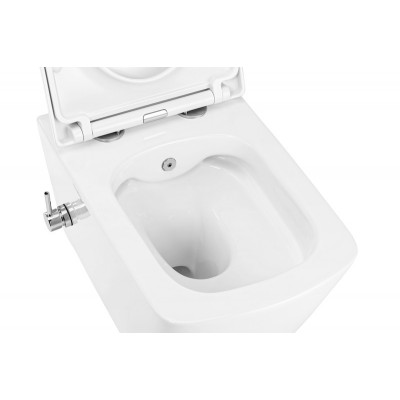 Унитаз-биде подвесной Mixxus Premium QUADRO-1301-R 510x350x345mm система смыва RIMLESS (MP6658)
