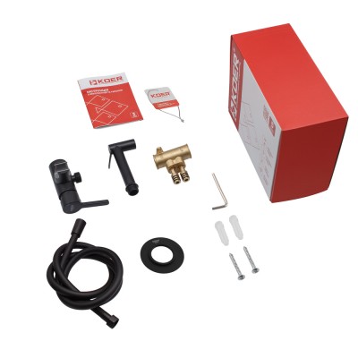 Смеситель для гигиенического душа Koer KB-23029-05 Цвет черный (KR5493)