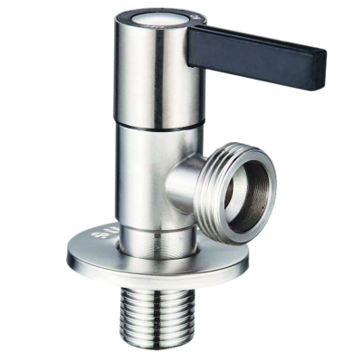 Кран для подключения сантехприборов Zerix VAL-12-1/2x3/4 из нержавеющей стали SUS304 (ZX5105)