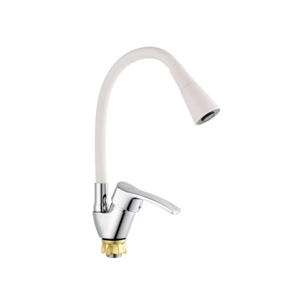 Смеситель для кухни с силиконовым изливом Champion YUB 011-279 White (MI6426) Смеситель для кухни с силиконовым изливом Champion YUB 011-279 White (MI6426)