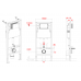 Унитаз с инсталляцией Mixxus Premium ELLIPSE-SET-2101 GRAY (MP6668)