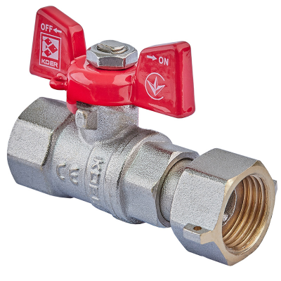 Кран с накидной гайкой Koer KR.222 - 1/2" ГГБ (KR4769) Кран с накидной гайкой Koer KR.222 - 1/2" ГГБ (KR4769)