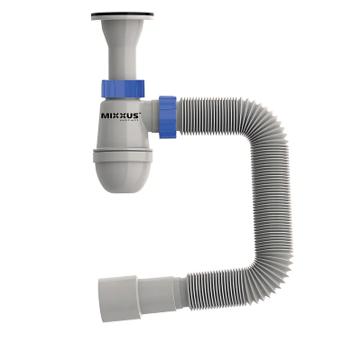 Сифон для умывальника Mixxus SU-09-A 1 1/4"x32 с литым выпуском (MI8189)