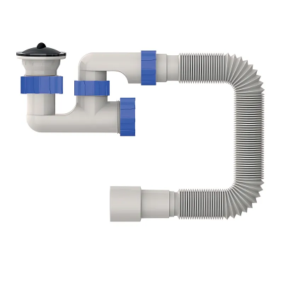 Сифон для душевого поддона Mixxus SD-02 с ревизией и нержавеющим выпуском (MI8204)