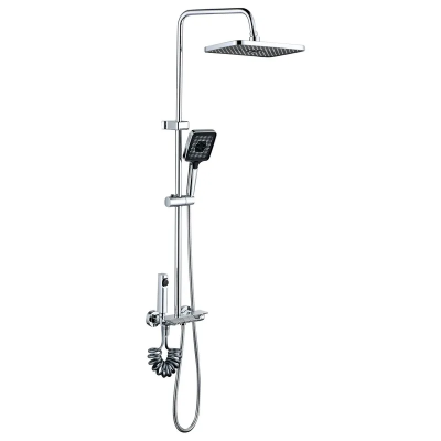 Душевая система со смесителем Mixxus Premium MARLIN 009-J с кнопкой переключения, 4 режима (MI6830)