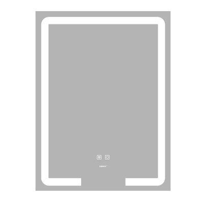 Зеркало Zerix Prime MR02-60x80 с LED Touch, Anti-fog, димером, регулятором яркости (ZX6051)