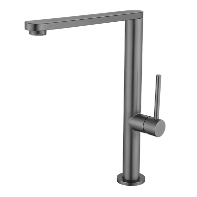 Смеситель для кухни ZERIX KFM-011 GRAPHITE из нержавеющей стали SUS304 (кол. графит) (ZX4865)