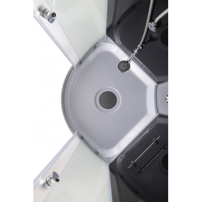 Бокс душевой без гидромассажа Mixxus STRONG SB01-90x90x215-FB SATIN с высоким поддоном (MI6884)