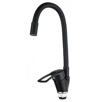 Смеситель для кухни Mixxus FANY 011 (Nut) Black Refl.Black (без подводки) (MI6294)