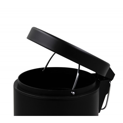 Мусорное ведро круглое Zerix Solo-TC0107 Black 7 л цвет черный (ZX5900)