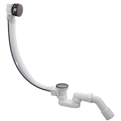Сифон для ванны Koer BD-04-07 полуавтомат с переливом, (KR5444) Сифон для ванны Koer BD-04-07 полуавтомат с переливом, (KR5444)