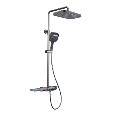 Душевая система с термостатическим  смесителем Mixxus Premium SPACE-009-J Graphite, (MI654)