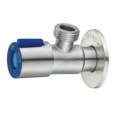 Кран для подключения сантехприборов Mixxus VAL-03-1/2x3/4 из нержавеющей стали (синий) (MI6155)