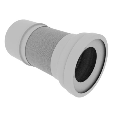 Гофротруба унитазна Zerix GA-02-B (армированная) 330 мм для пластиковой канализации (d-110 мм) (ZX5089)